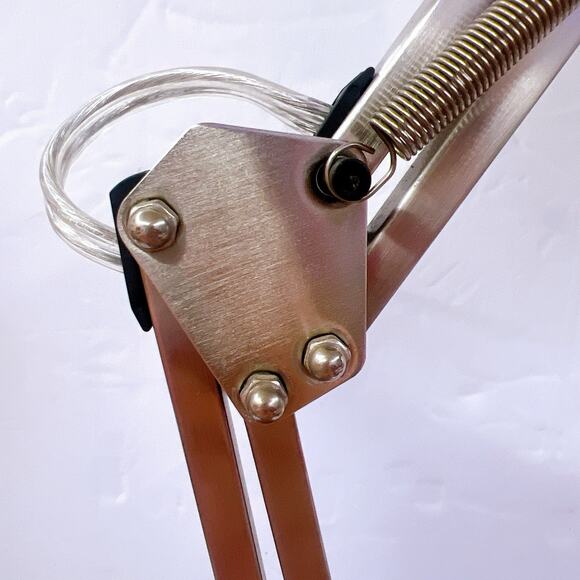 Interteck Architects Adjustable Desk Lamp Silver Powered Coated Metal Working - Picture 16 of 16